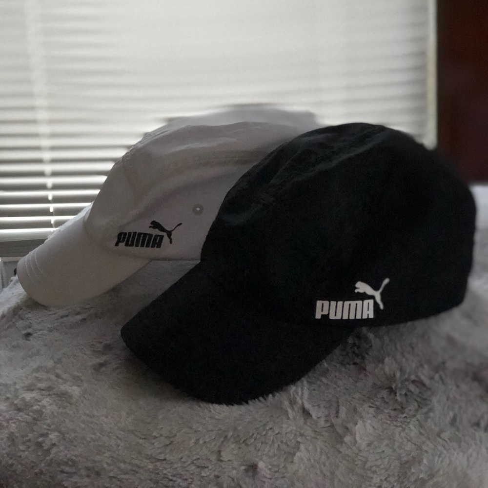 Black/White Puma Caps